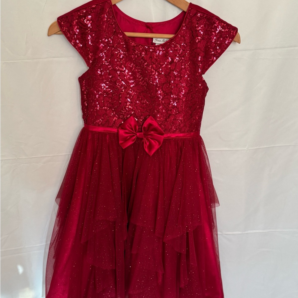 Jona Michelle Sparkling Red Dress size 8